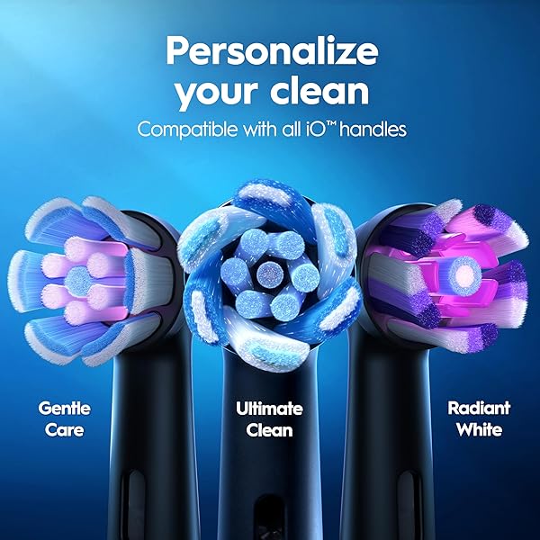 ORAL-B IO DEEP CLEAN RECHARGEABLE ELECTRIC TOOTHBRUSH, BLACK, IO SERIES 3 LIMITED, 2 BRUSH HEADS, TRAVEL CASE, PRESSURE SENSOR, 3 CLEANING SETTINGS