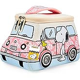 Get Trend Peanuts Snoopy Toiletry Bag, Valentines Day Gifts for Women, Teens Travel Essentials, Girls Makeup Bag, Cruise Essentials, Travel Accessories (Pink Snoopy)