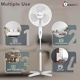 1ABOVE 16" Pedestal Fan 3 Speed High Performance Adjustable Height Oscillating view 2