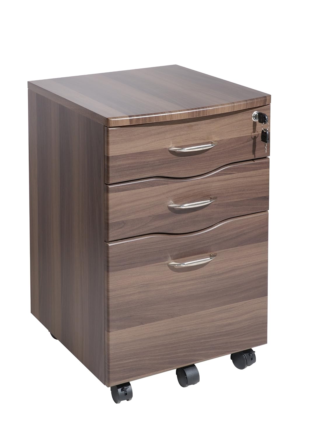 Dark Walnut Filing Home Office Furniture NEXT DAY DELIVERY