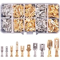 Kinstecks Kit De 1200 Connecteurs à Viroles Isolés - 8 Tailles (22-10 AWG) Pour Bricolage Électrique Auto Moto Bateau