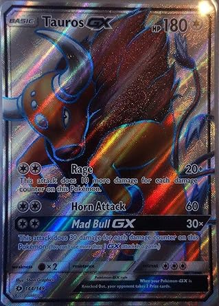 Amazon ポケモンカードゲーム 英語版 ケンタロスgx Pokemon Tauros Gx 144 149 Sun Moon トレカ 通販