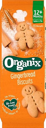 Organix Gingerbread Men Organic Toddler Biscuits 135g Box x6 12+ Months view 5