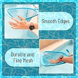 LATERN 60cm Pool Skimmer Net with Aluminum Pole Fine Mesh Green view 2