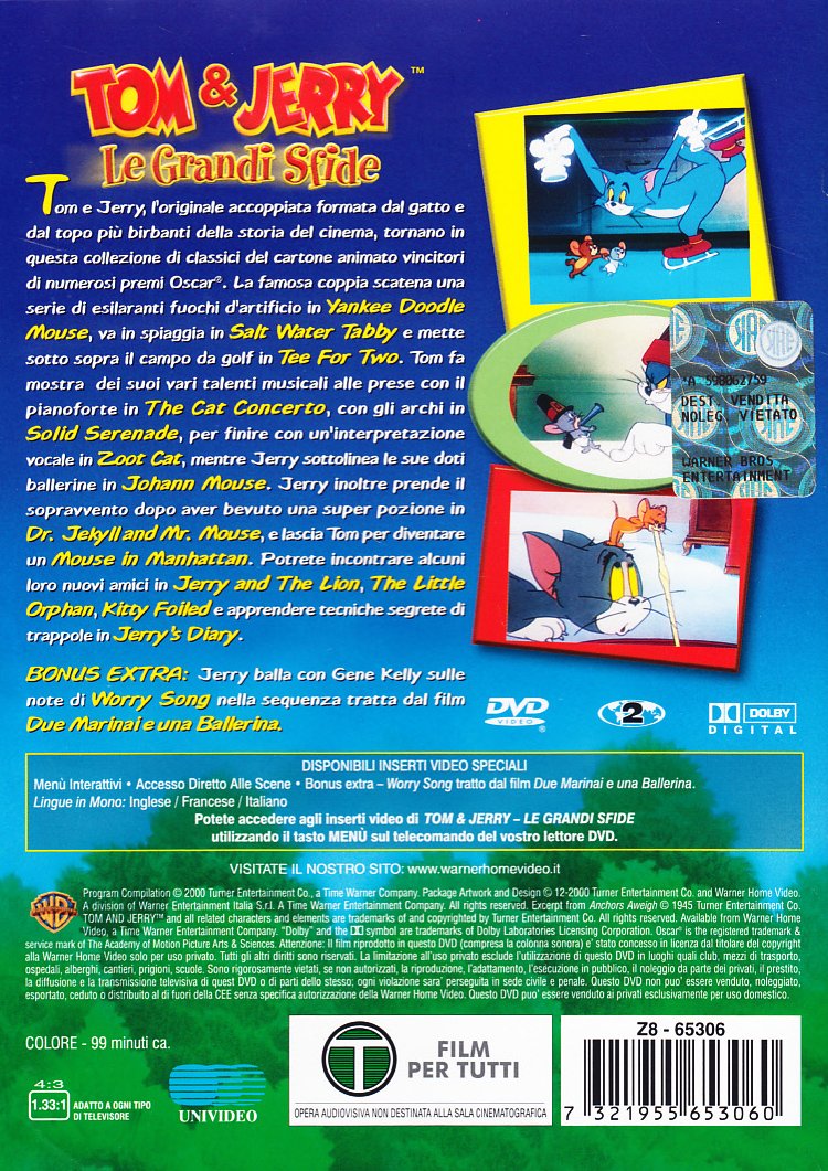 Amazoncom Tom Jerry Le Grandi Sfide 01 Italian