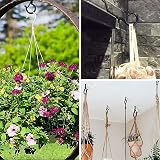Esteopt Screw-in Hooks Q-Hanger Hooks 8pcs Black for Outdoor String Lights view 8