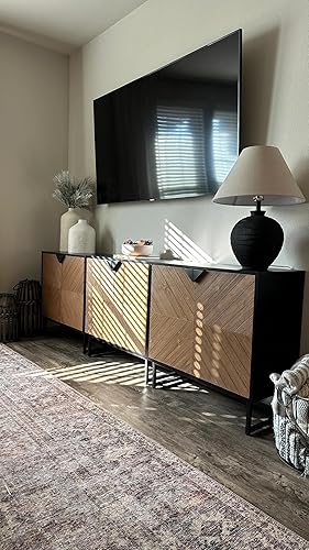 Nathan James Enloe Modern Sideboard Buffet Storage Accent Cabinet