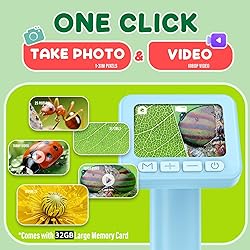 IMICHI Microscope for Kids 50X-1000X - 2 inch IPS