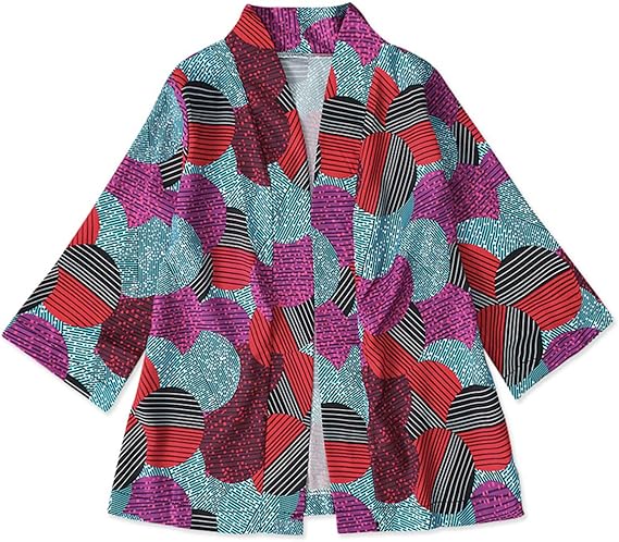 Amazon Co Jp 幼児 赤ちゃん 女の子 ファッション アフリカンプリント 着物ジャケット カーディガン 長袖 服 6ヶ月 4歳 Us サイズ 18 24 Months カラー レッド 服 ファッション小物