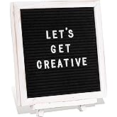 Felt Letter Board with Stand,10x10 inch Changeable Letterboard and Message Board,Letter Board Sign Include 792PCS Precut Letters