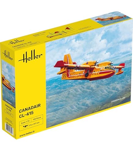 Kit Maquette Avion HELLER Canadair CL-215 - Échelle 1/72 - Réf. 56373 - Neuf Sous Blister