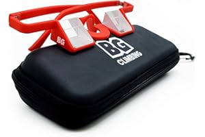 BG Climbing Belay Glasses for Rock Climbing – Comfortable Red Prism Glasses for Belaying – Climbing Gear & Accessories for Belayers