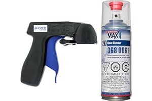 SPRAY MAX Spraymax 2K Clear Coat Aerosol Spray Can - High Gloss Automotive for Car Repair and New Paint Jobs Two Stage Professional Results Bundled with Master Trigger