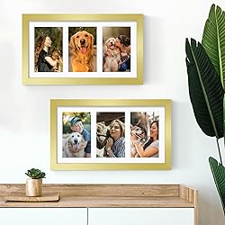DUENPY 8x14 Collage Picture Frame 4x6 Collage