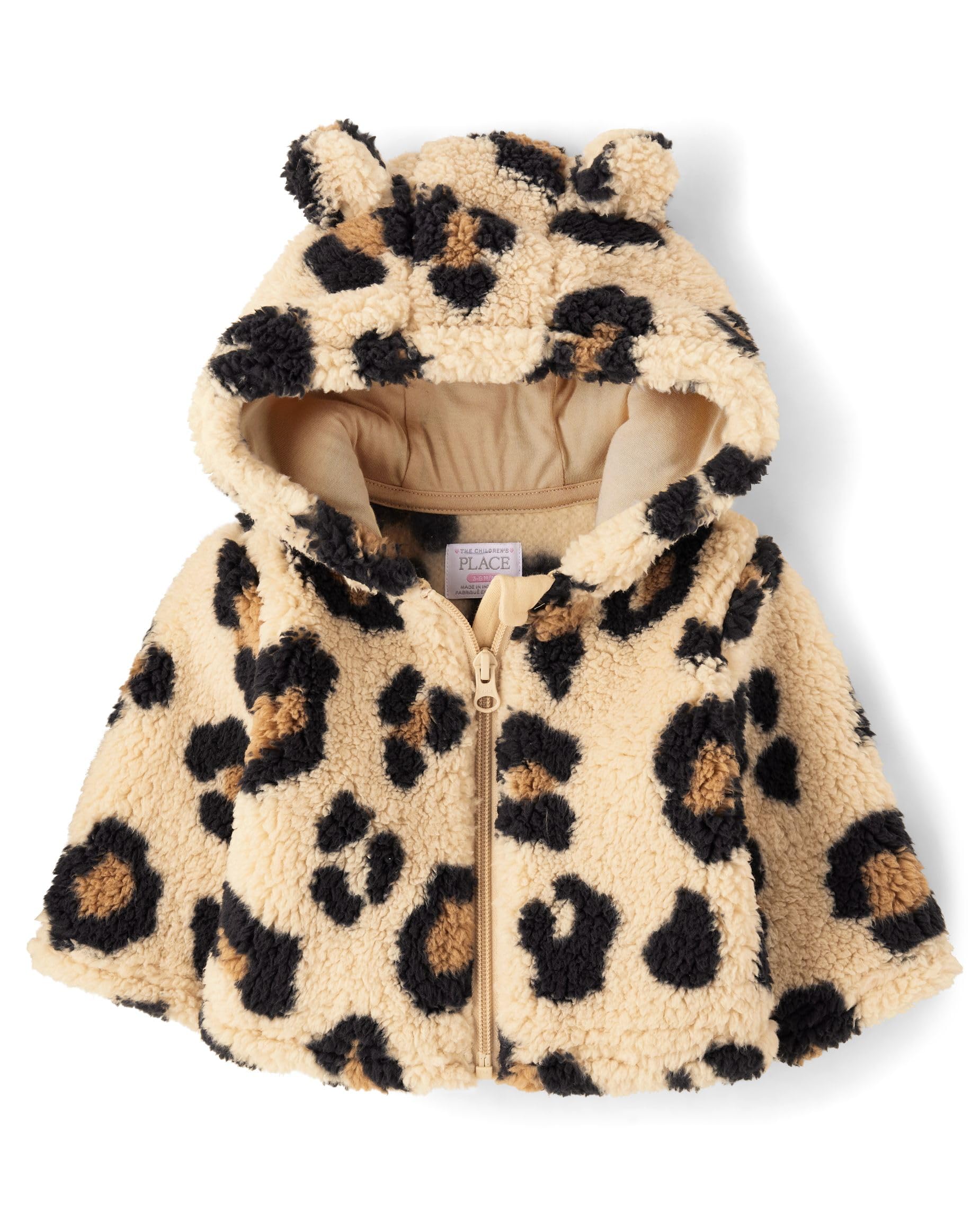 The Children's Place Baby Girl's and Toddler Cozy Sherpa Hooded Full Zip Jacket