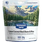 Backpacker's Pantry Cuban Coconut Rice &amp; Black Beans | 1-Pack | 24g Protein | 600 Cal | Vegan, Gluten Free, Dairy Free, Nut Free | Made in the USA | Freeze Dried Meal &amp; Camping Food