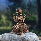 Pacific Giftware Hindu God Lakshmi Miniature Resin Figurine Statue