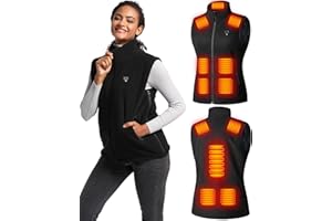 NORSENN Heated Vest for Women with Battery Pack Included, Polar Fleece Lightweight Warming Electric Mens Heating Vest jacket