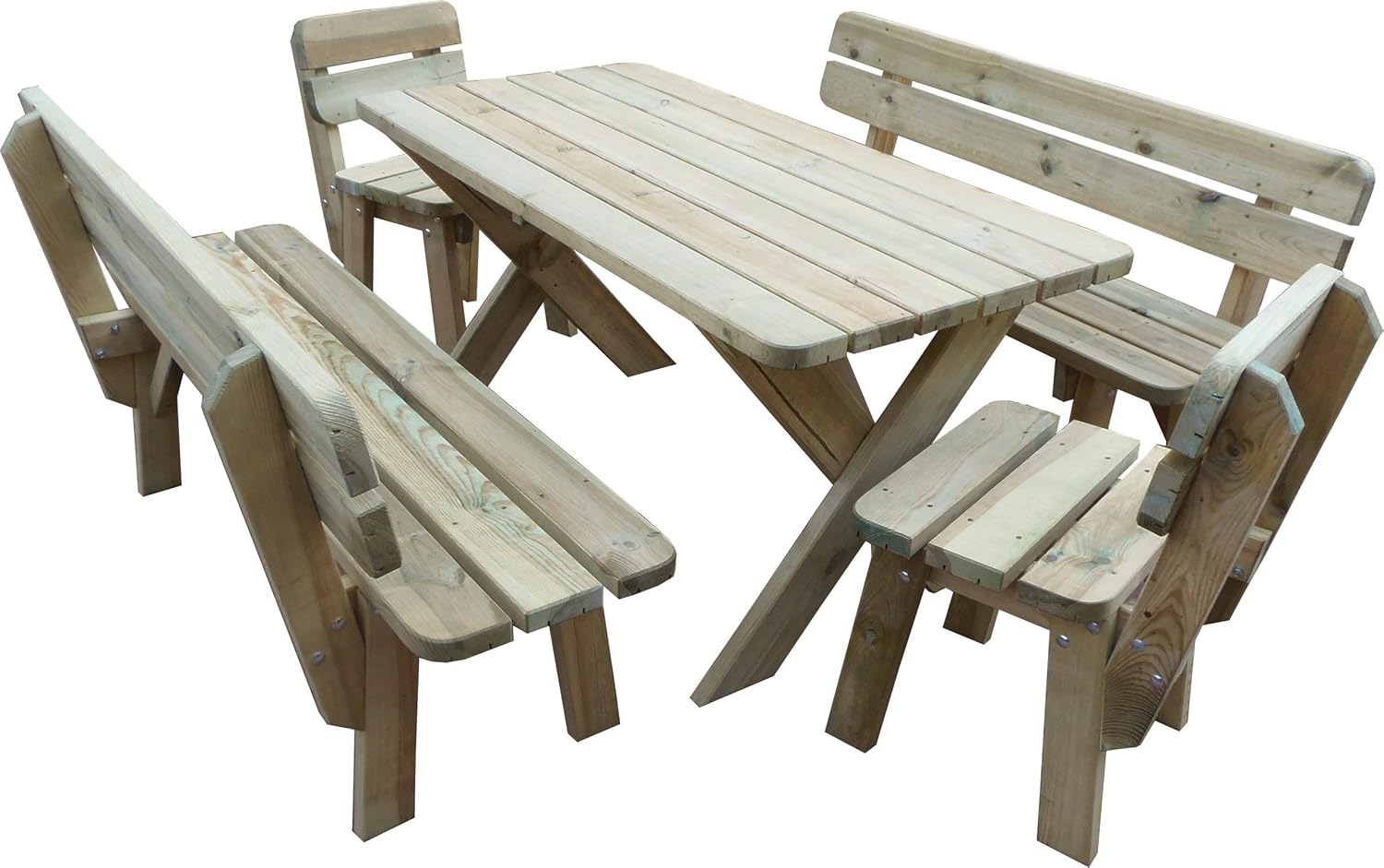 Gartenmöbel Set Holz Massiv