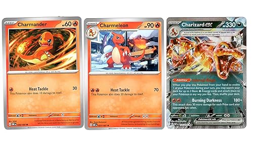 Charizard ex 125/197 Double Rare Tera - Obsidian Flames - Pokemon Evolution  3 Card Lot - Charmander Charmeleon in Saudi Arabia | Whizz Card Games