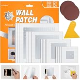 Wall Repair Patch Kit, 15 Pieces Aluminum Self-Adhesive Mesh Repair Patches for Drywall, Multiple Large Small Sizes 2/4/6/8 Inch Drywall Hole Repair Kit, Permanently Repairs Damaged Walls and Ceilings