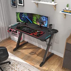 Gaming Desk 44.5 inch Z Shaped 