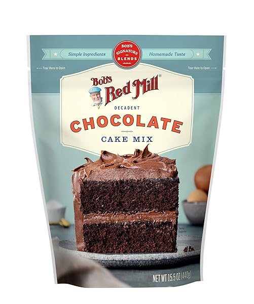 BOB’S RED MILL SIGNATURE CHOCOLATE CAKE BAKING MIX, 15.5OZ (PACK OF 1) – NON GMO, KOSHER