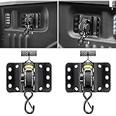 Hifybaty 2PCS Retractable Tie Down Straps for 2015-2025 Ford F150, Retractable Ratchet Straps 10 Ft Self Retracting Tie Down with Boxlink Plates Mounted Brackets Bed Mount Heavy Duty Bolt on