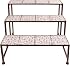 Esschert Bph33 Scaffale Portavasi In Ghisa: Etagere Rettangolare 3 Ripiani Per Giardino E Terrazza - Marrone 79x66x49 Cm - 2