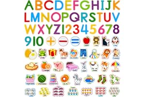 PENGFULL Felt Learning Letters and Numbers - 75 Felt Board Pieces for Flannel Board, Alphabet ABC for Toddlers, Kindergarten, Preschool