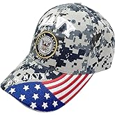 United States Navy 3D Embroidered Baseball Cap Hat USA Flag, Military Apparel