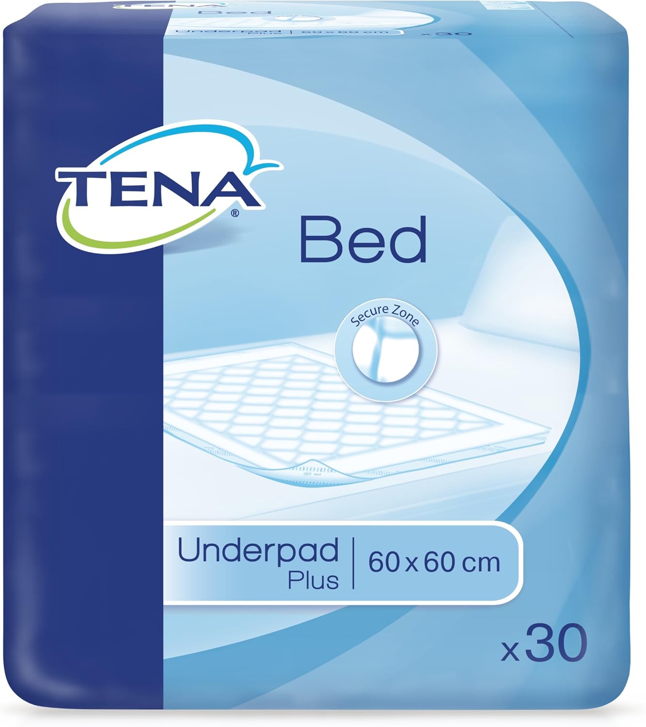 Tena Disposable Bed and Chair Pads 60 x 60 cm (23.5 x 23.5 inch) - Pack 30 (Eligible for VAT relief in the UK)