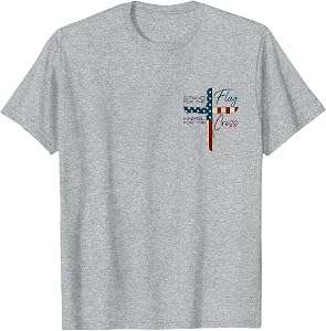 Stand for The Flag Kneel for The Cross T-Shirt