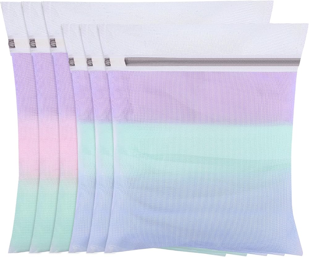 FUYOAL 6 Pack Mesh Laundry Bags 40x30cm 30x24cm Delicate Wash Bags