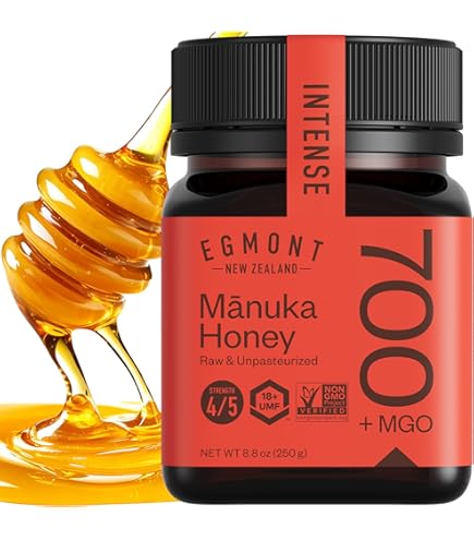 EGMONT HONEY Manuka Honey 830＋MGO 500g Amazon.com : Egmont Honey Raw Manuka Honey MGO 50+ 17.6oz (500g
