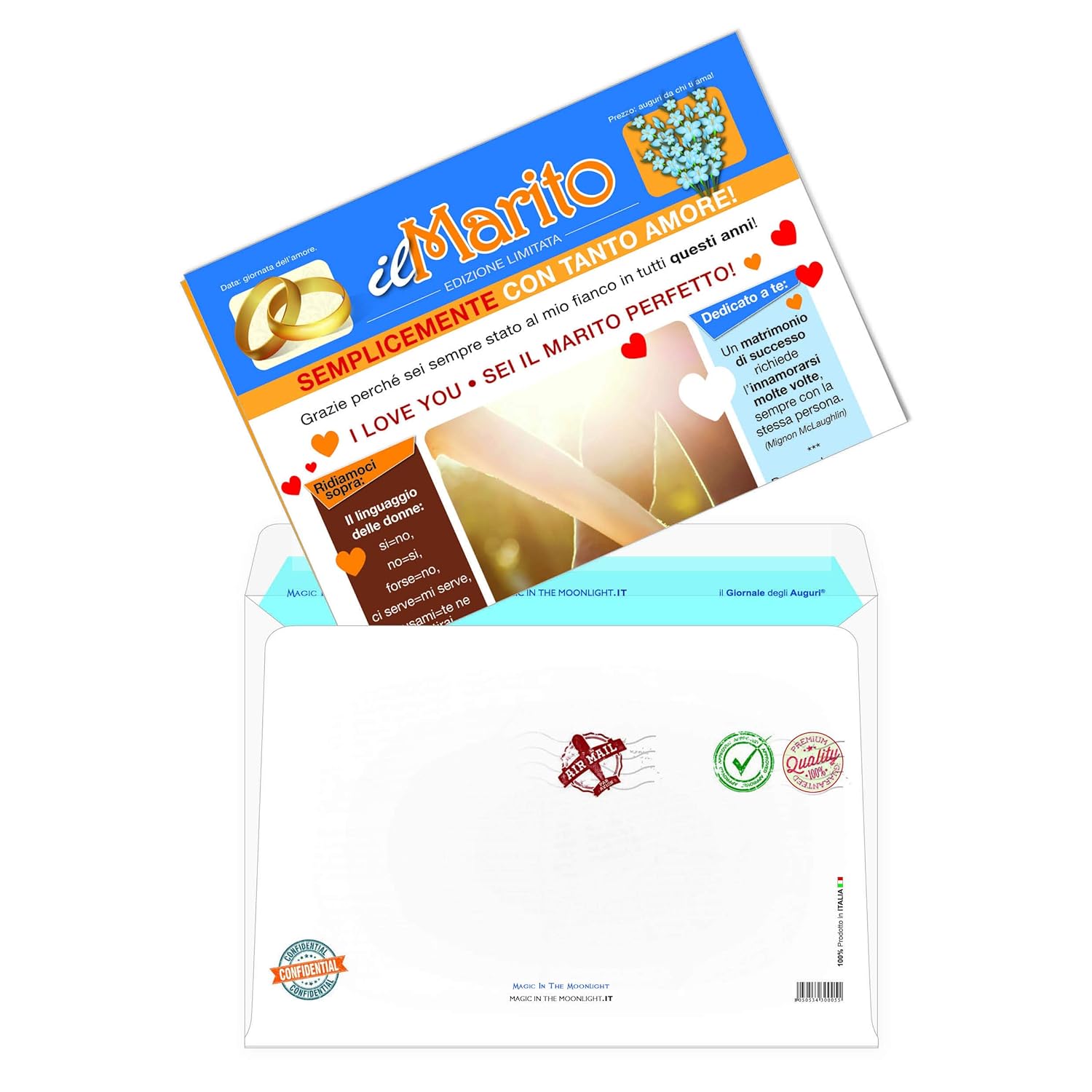 Biglietto Il Giornale Degli Auguri Compleanno Marito Casa E Cucina Hobby Creativi