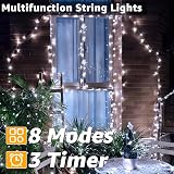 Ollny 200 LED Christmas Fairy Lights 20m Outdoor Waterproof 8 Modes Remote view 3