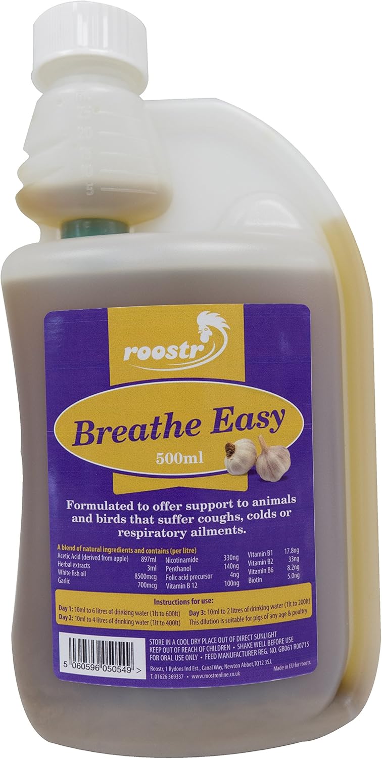 500ml Respite Breathe Easy Help Coughs and Colds for Chickens
