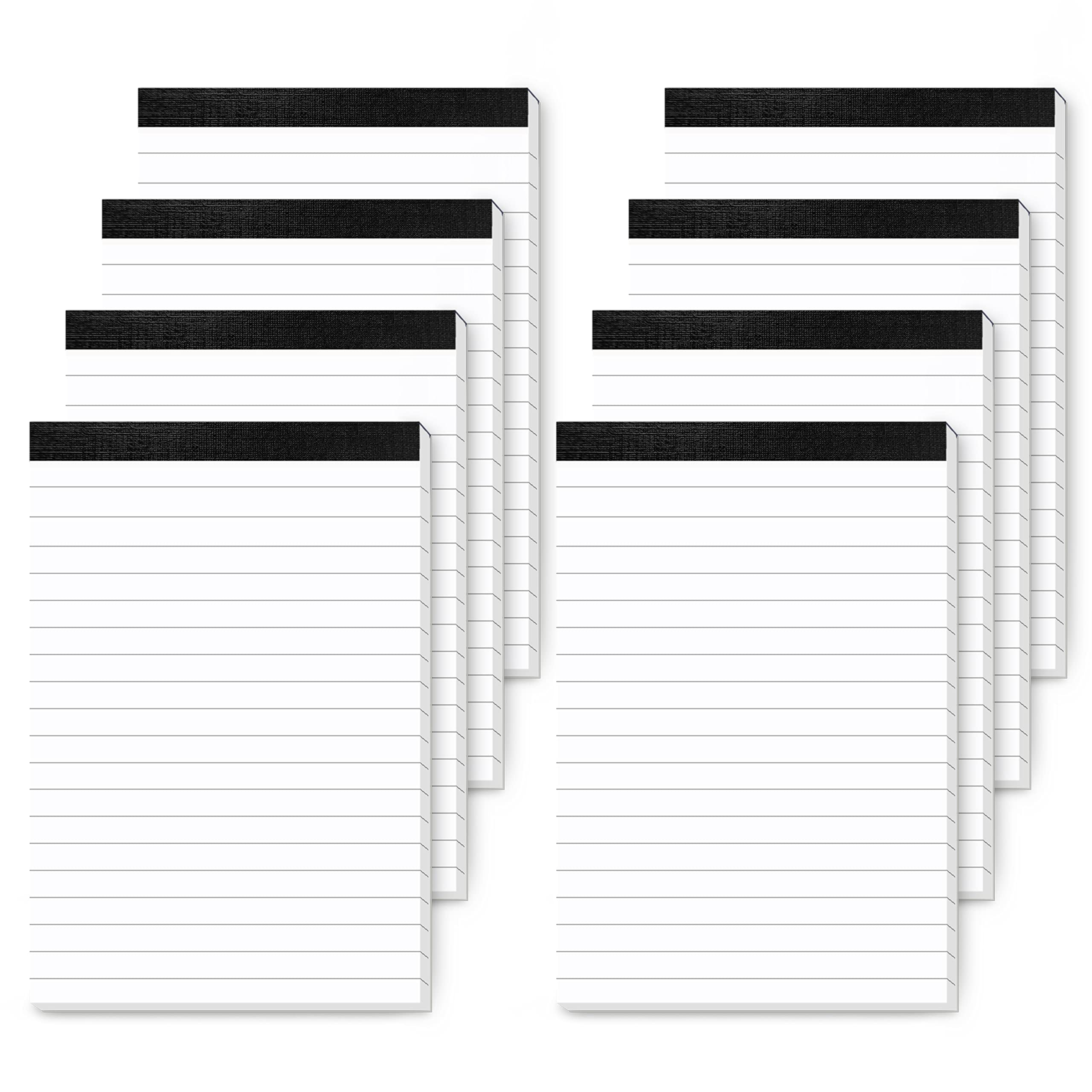 8 Pack Notepads A6 Small Notepads Refills 4 x 6 In Memo Pads Lined Paper Pad Writing Note Pad 4 x 6” Scratch Pads Server Writing Pads Small Pocket Notebook with 30 Sheets in Each Pad for School Office