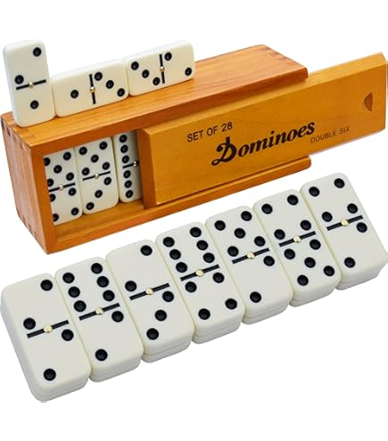 Amazon.com: Domino Animal Motifs In Wooden Box Game : Toys