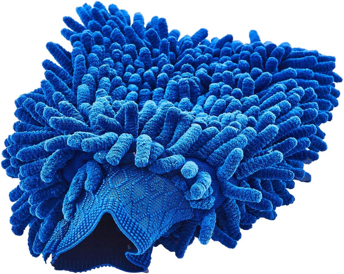 Amtech S6316 Microfibre car wash mitt, Blue - Image 3