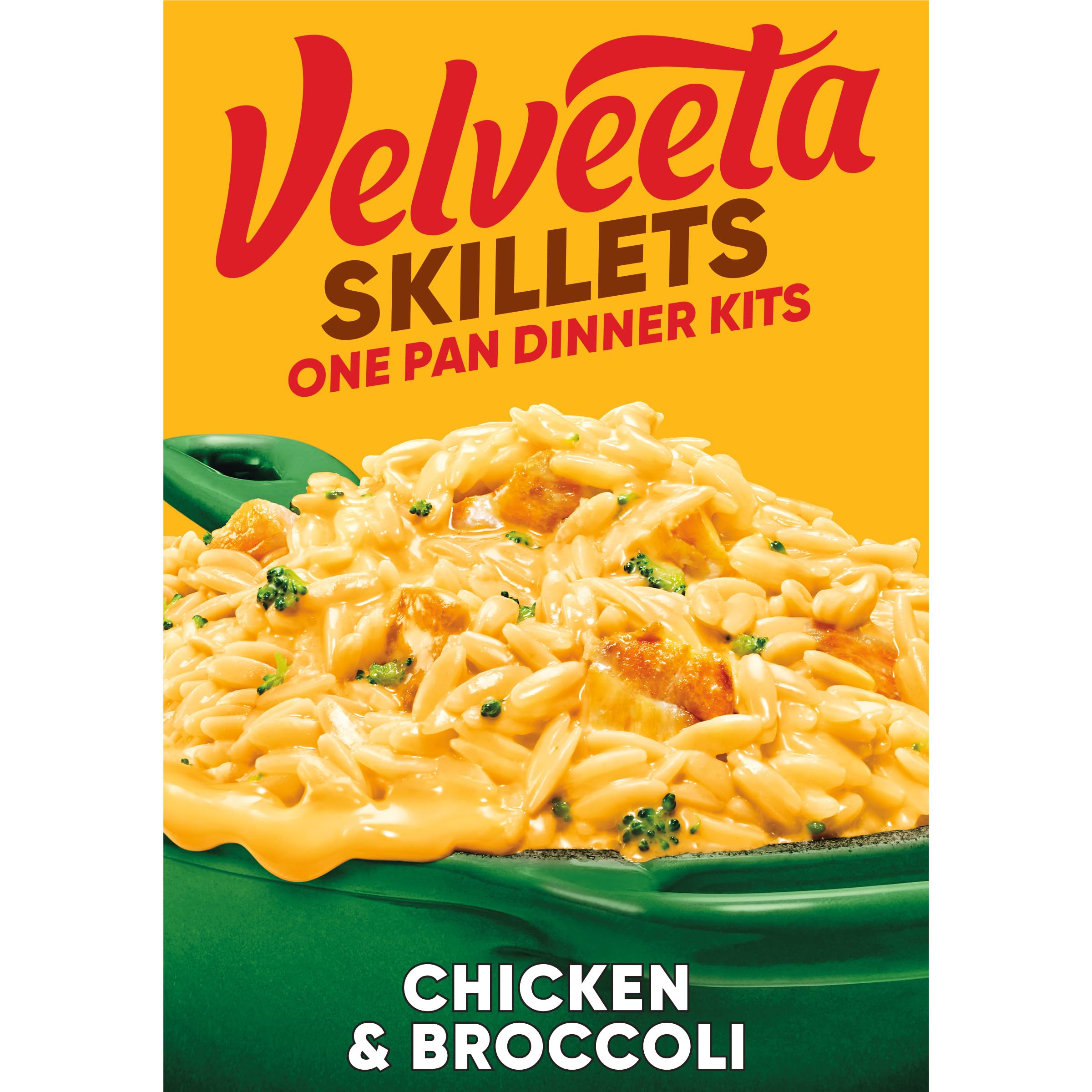 Velveeta Skillets One Pan Dinner Kit, Chicken & Broccoli, 13.6 oz Box