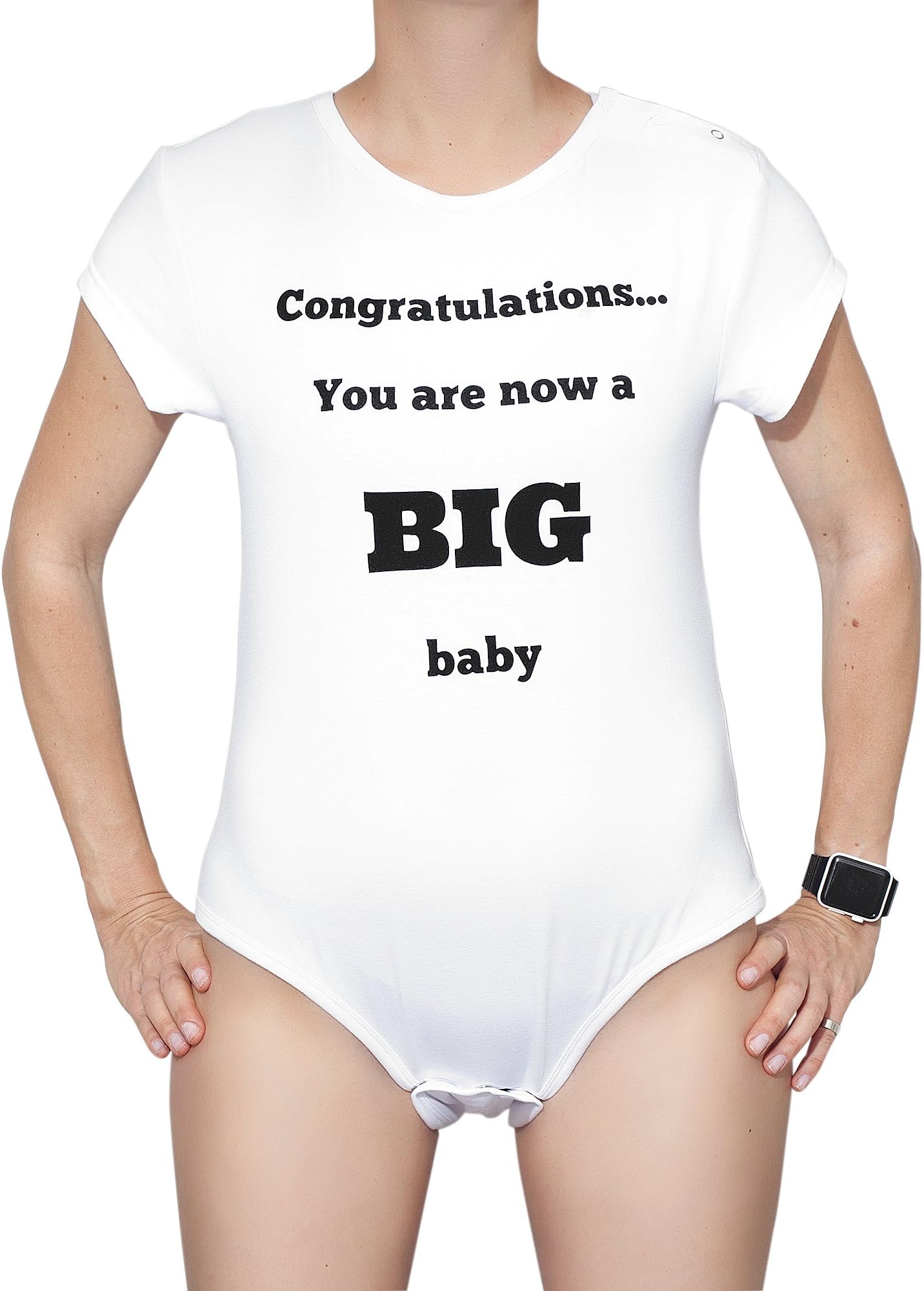 Funny Birthday Gifts for Women or Men Unisex Adult Baby Onsie Christmas Gag Gift Crotch Shirt Stocking Stuffers