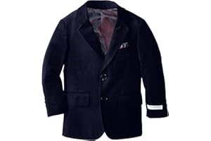 Isaac Mizrahi Little Boys' Single-Breasted Velvet Blazer