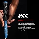 Golf Pride MCC Plus4 Cord Golf Grips Charcoal/Blue Midsize Unisex view 2