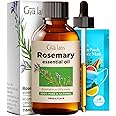 Gya Labs Rosemary Essential Oil for Hair - Huge 4 Fl Oz - 100% Pure Natural Rosemary Oil for Scalp, Diffuser, Skin, Aromatherapy & Candle Making Scent