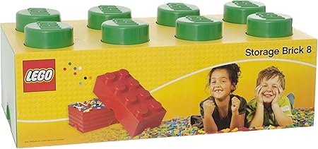 Lego 40041734 - Caja en forma de bloque de lego 8, color verde [importado de Alemania]: Amazon.es: Juguetes y juegos