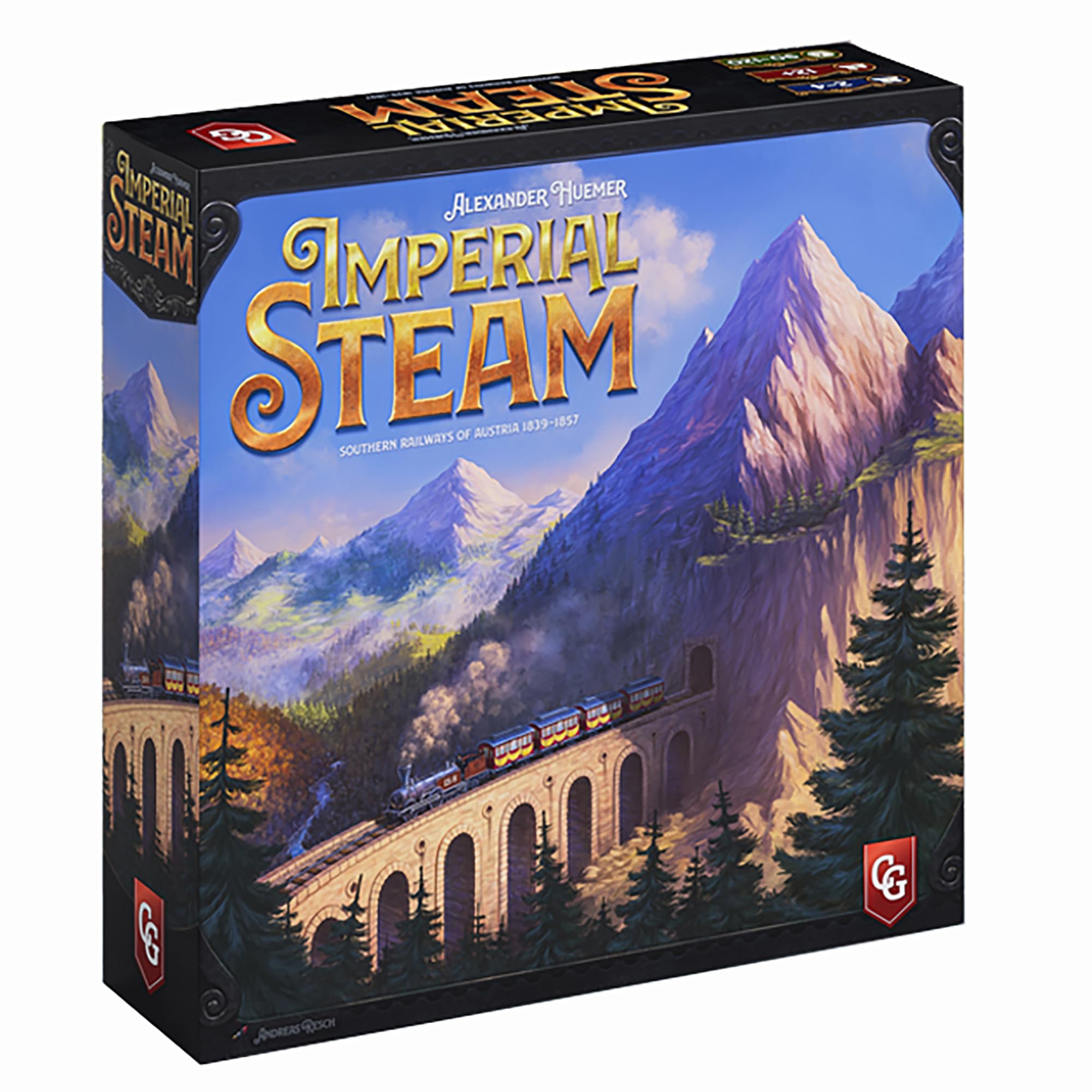 Photo 1 of Capstone Games: Imperial Steam, Strategy Board Game, Plan, Build and Expand Your Railway Network, 2 to 5 Players, 120 Minute Play Time, Ages 15 and Up