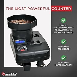 Cassida Heavy-Duty Coin Counter/Off-sorter