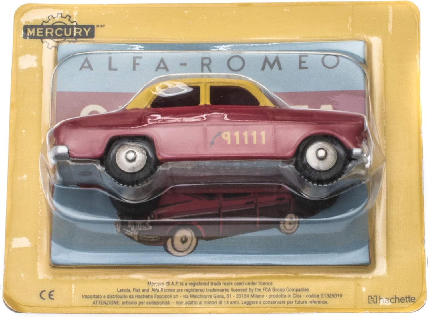 OPO 10 - Car 1:48 Mercury collection by Hachette: Alfa Romeo Bern Taxi Giulietta (MY010), Multicolor, Medium - Image 4
